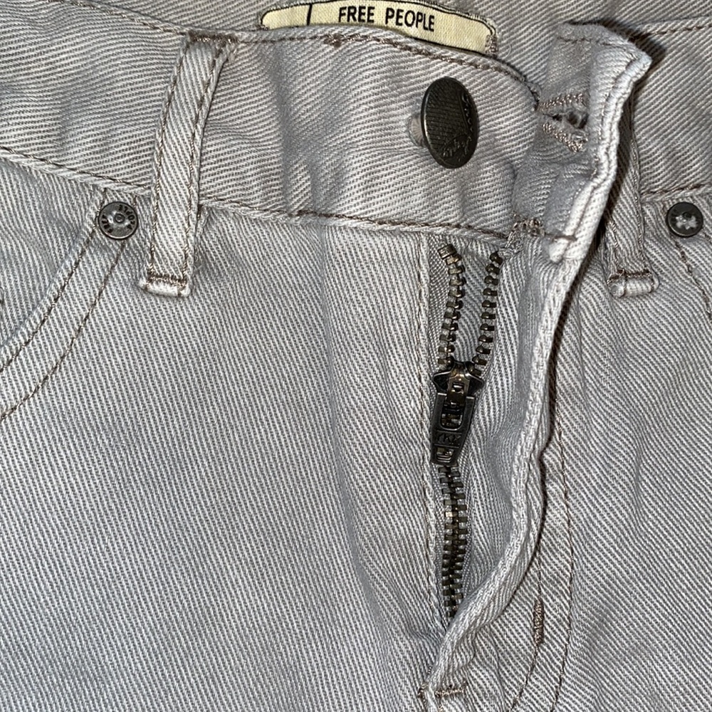Free People Gray Denim Shorts - Picture 5 of 10